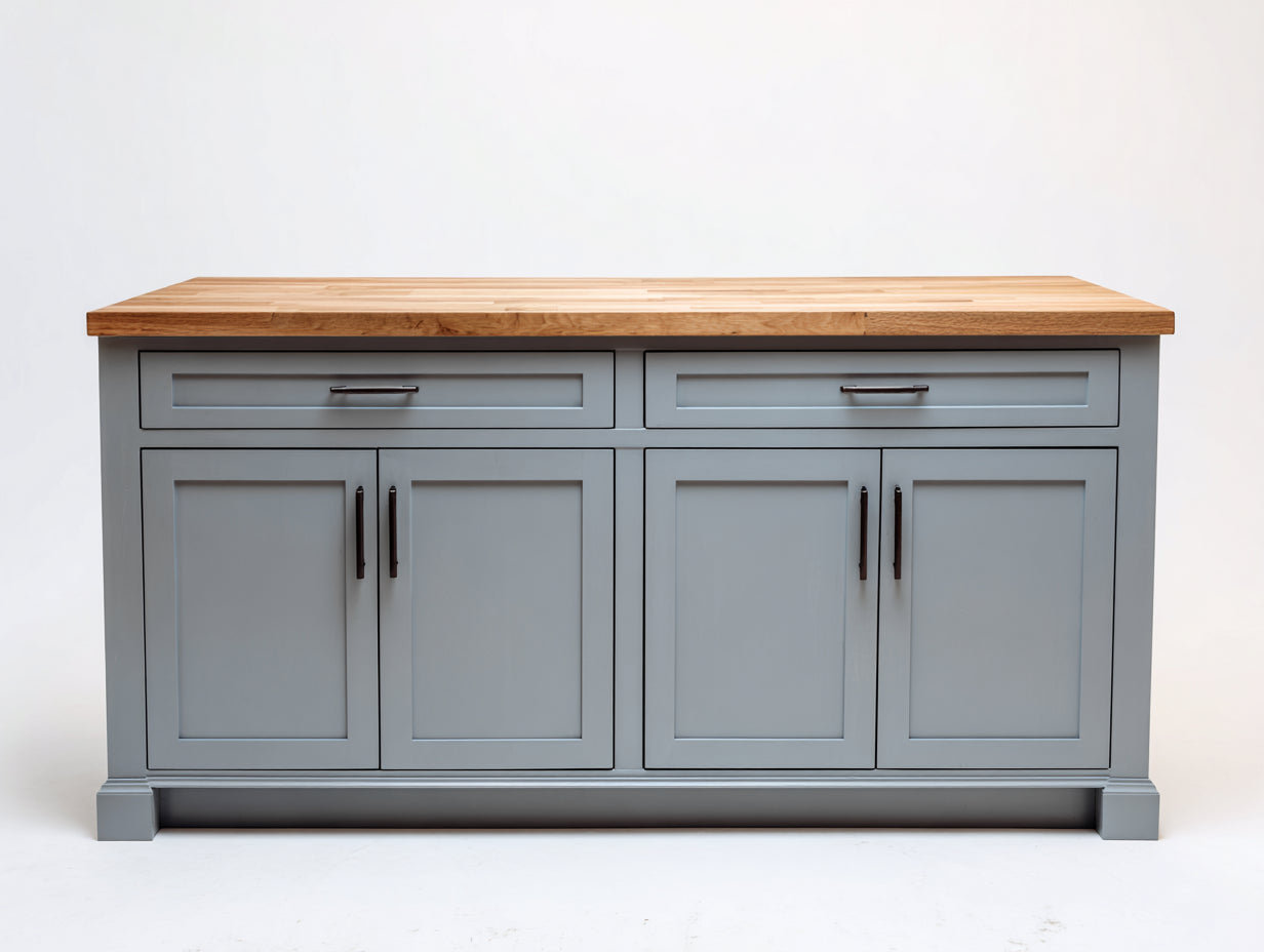 Aparadores madera 160x45x90 cm - gris-natural - diseño amplio para comedor