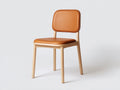 Sillas de comedor polipiel 52x56x84 cm - marrón - diseño moderno escandinavo