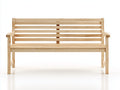 Bancos de jardín de madera 150x58x86 cm - marrón claro - estilo clásico para exterior