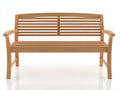 Bancos de jardín de madera 150x58x86 cm - marrón claro - estilo clásico para exterior