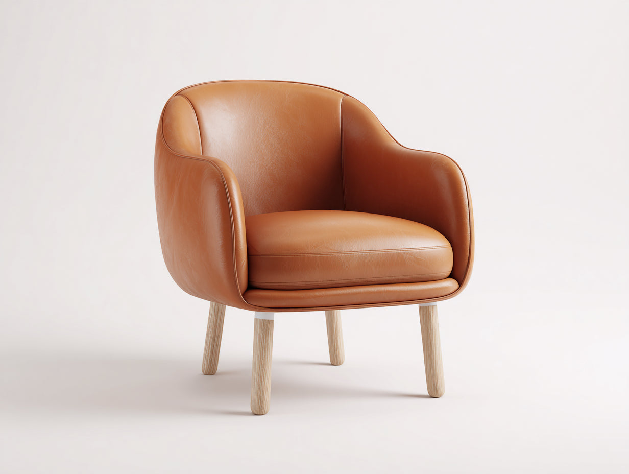 Sillas de comedor polipiel 68x62x82 cm - marrón - diseño moderno con reposabrazos