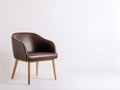 Sillas de comedor polipiel 62x60x81 cm - marrón oscuro - diseño envolvente elegante
