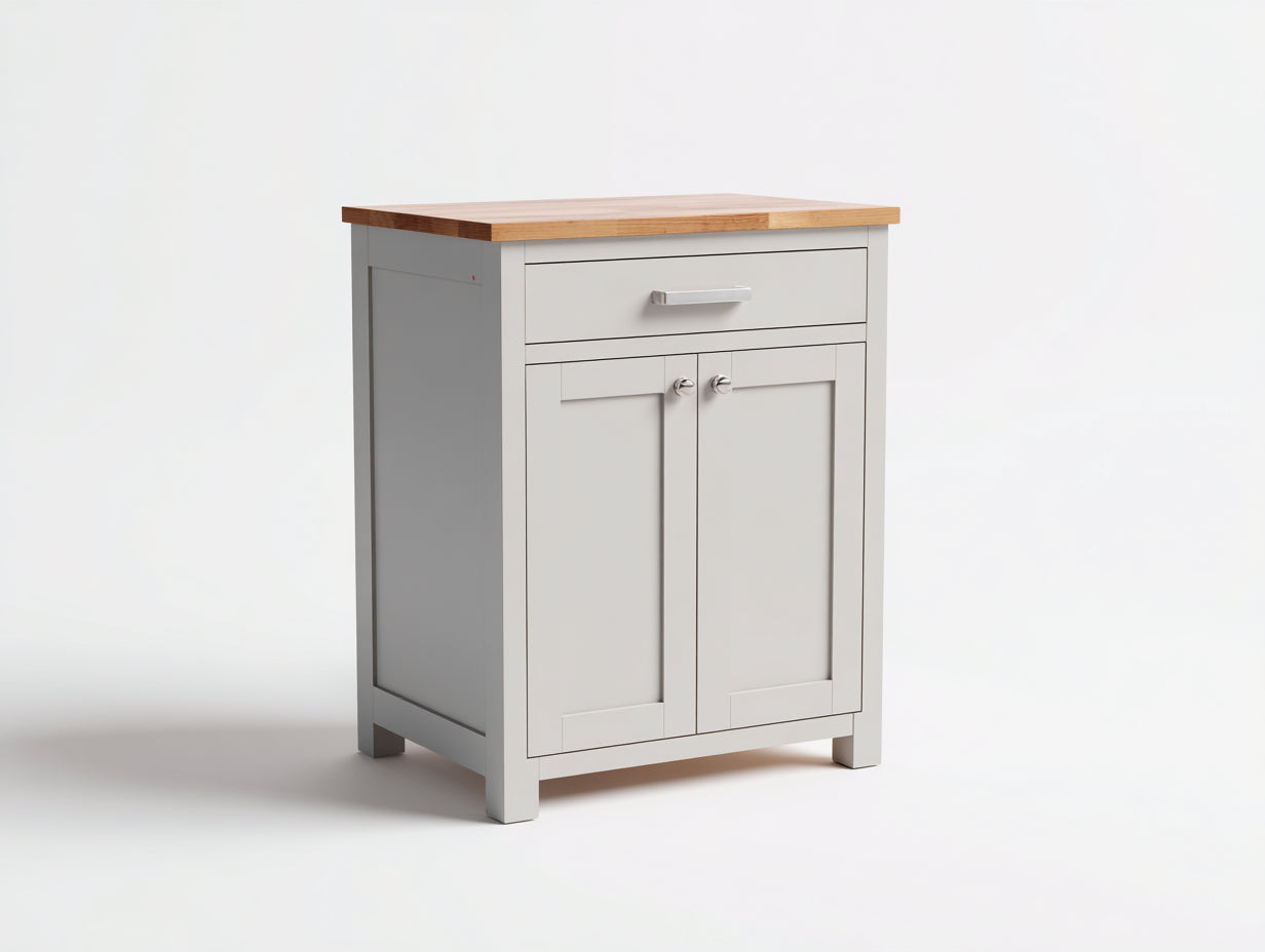 Aparadores madera 78x40x95 cm - gris-natural - diseño compacto para comedor